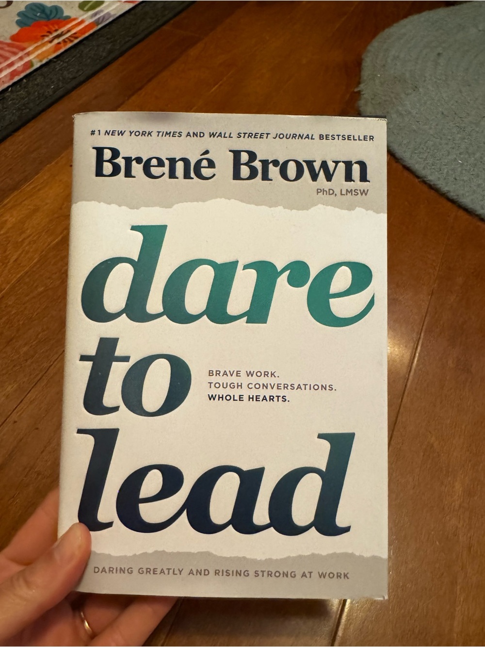 Brené Brown "Dare to Lead" Paperback - White & Teal Cover NWOT